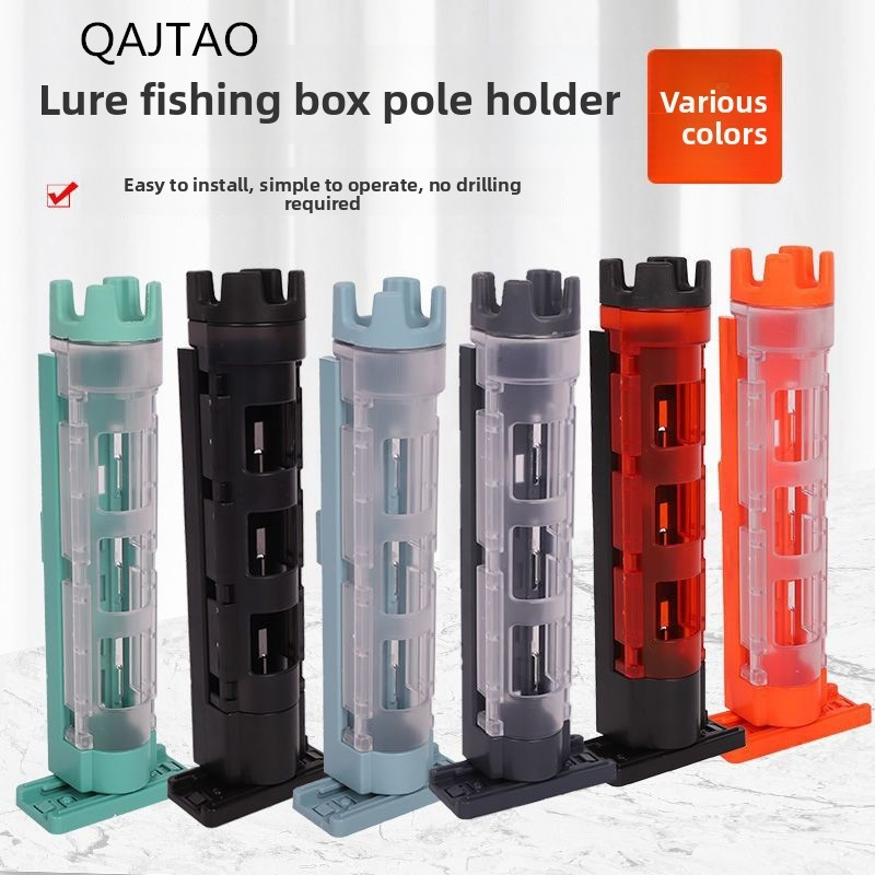 Fishing Rod Case - QAJTAO Multifunctional Portable Fishing Box Rod