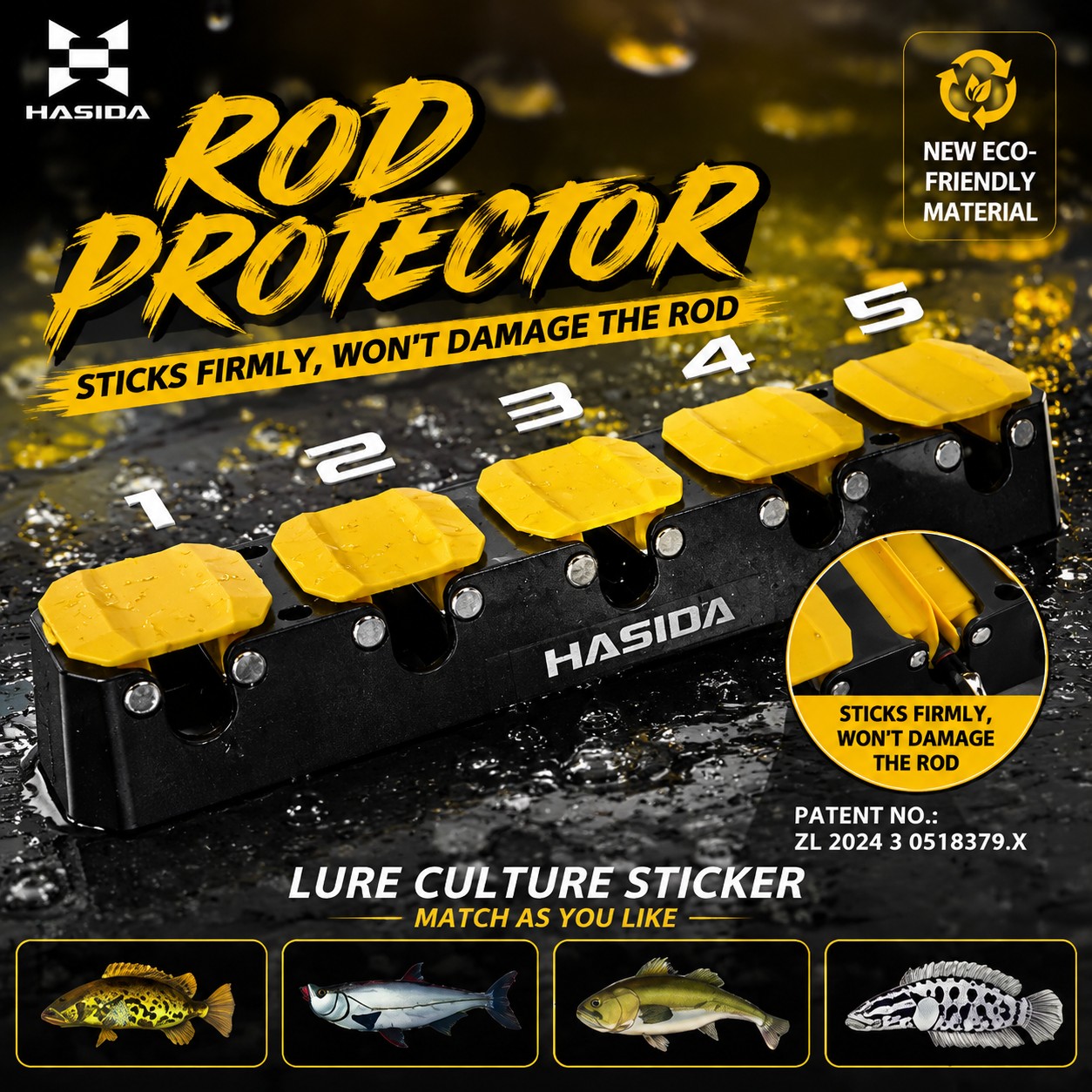 HASIDA Wall Mounted Fishing Ro - đánh giá và giá Fishing Rod Rack