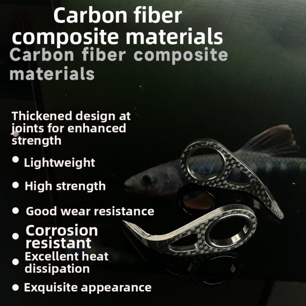 Carbon Fiber Material Rod Guid - đánh giá và giá Fishing Rod Building Kit