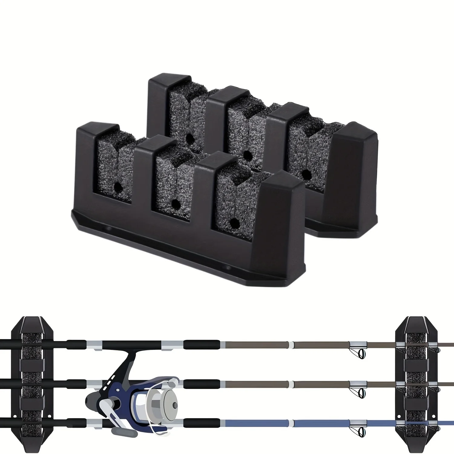 2pcs Fishing Rod Holders 3-Rod - đánh giá và giá Fishing Rod Rack