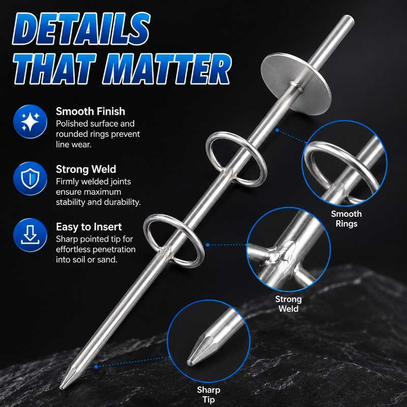 Double Ring Fishing Rod Holder - đánh giá và giá Fishing Rod Rack