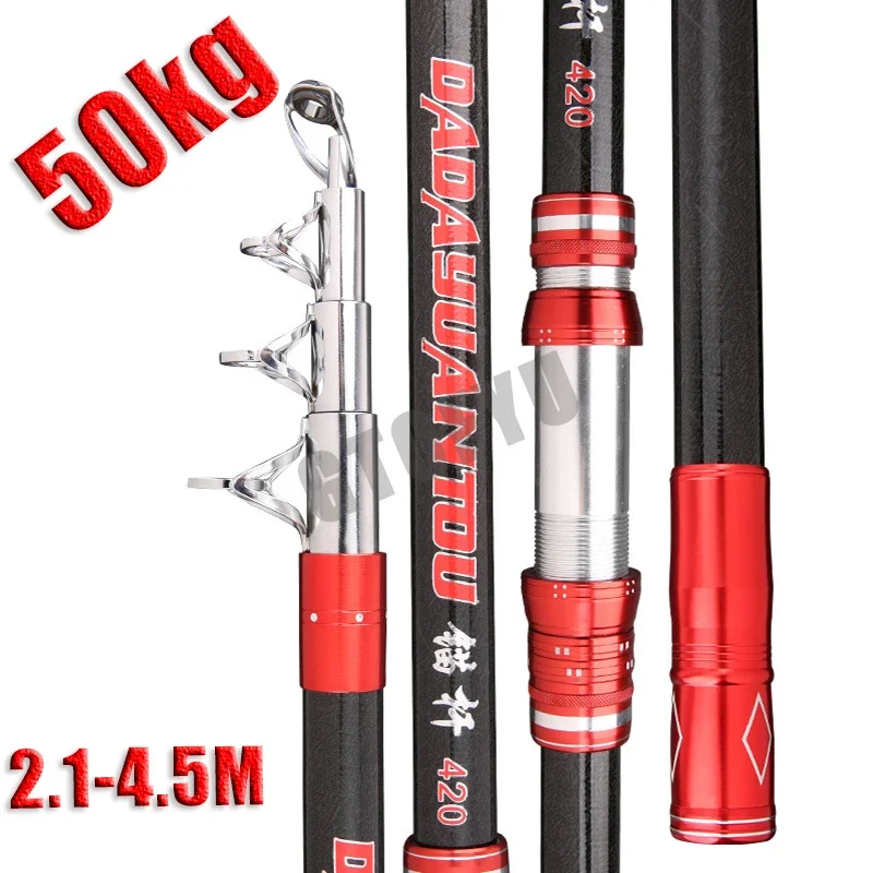 2.1-4.5M Carbon Fishing Rod 50 - đánh giá và giá Fishing Rod Surf