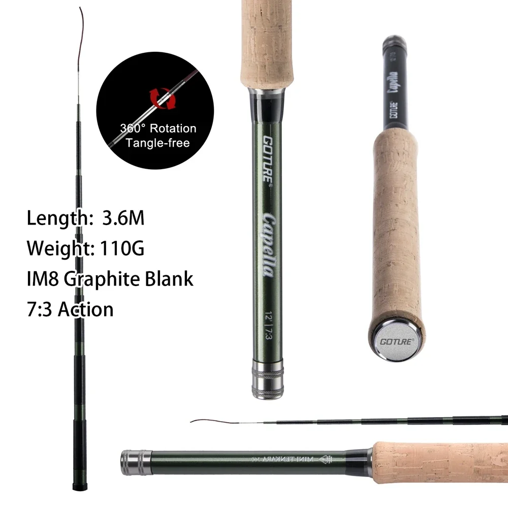 Goture 12FT Classical Tenkara  - đánh giá và giá Fishing Rod Fly